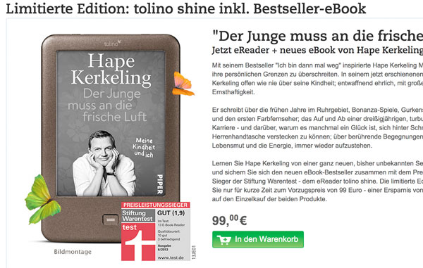 Tolino Shine Bundle kerkeling